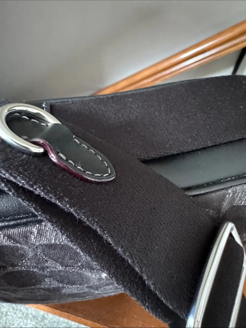 Coach Black Signature Jacquard Messenger Bag